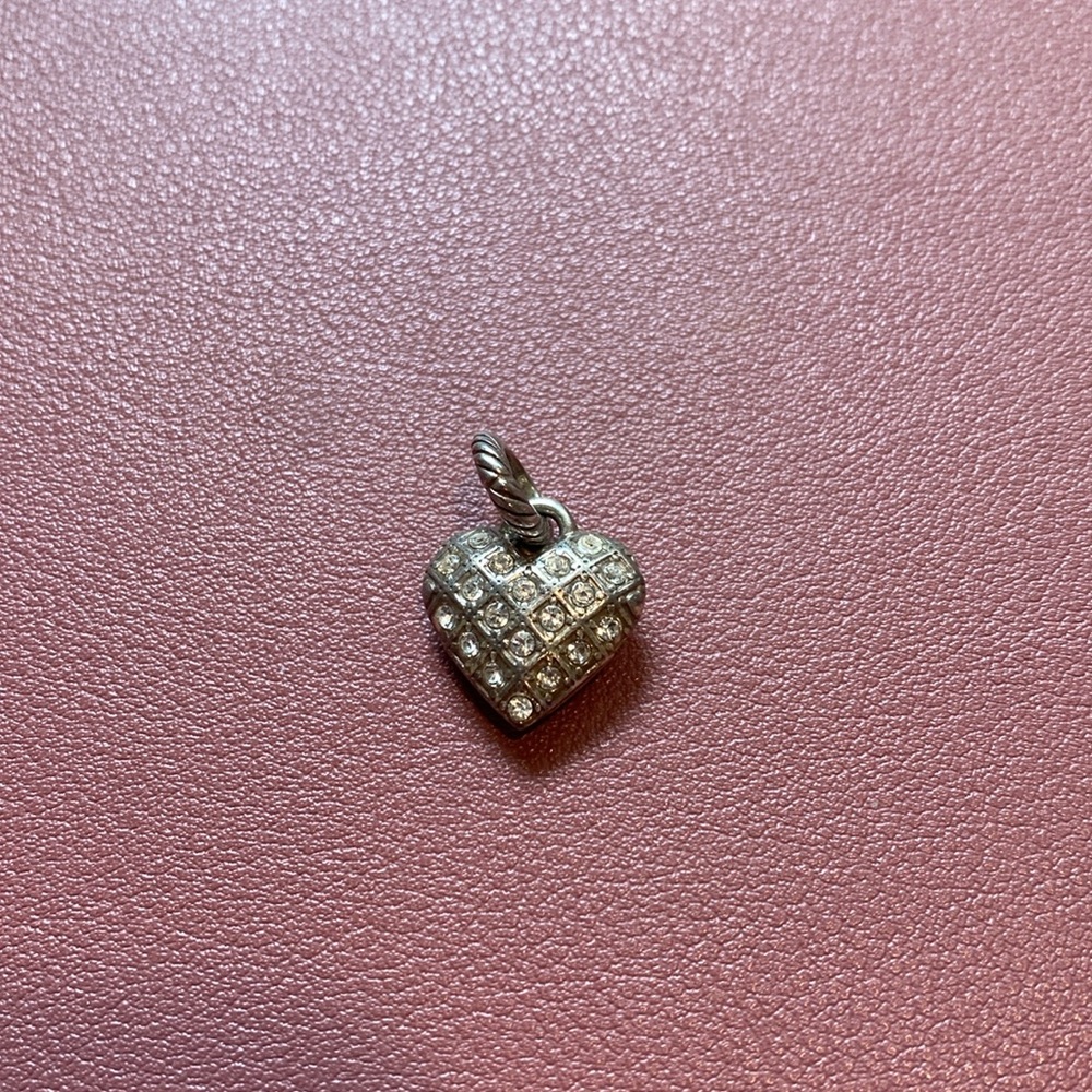 Brighton rhinestone heart charm